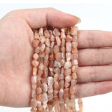 Natural Gravel 15"5*8mm Oval Shape Stone Beads Loose Beads For Jewelry Making DIY Necklace Bracelet Accessories