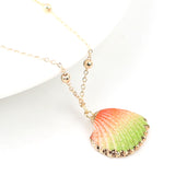 2022 Boho Conch Shell Necklace Shell Gold Shell Chain Necklace Women Seashell Choker Necklace Pendants Jewelry Bohemian Female
