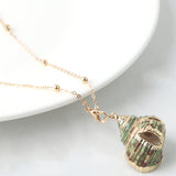 2022 Boho Conch Shell Necklace Shell Gold Shell Chain Necklace Women Seashell Choker Necklace Pendants Jewelry Bohemian Female