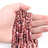 Natural Gravel 15"5*8mm Oval Shape Stone Beads Loose Beads For Jewelry Making DIY Necklace Bracelet Accessories