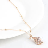 2022 Boho Conch Shell Necklace Shell Gold Shell Chain Necklace Women Seashell Choker Necklace Pendants Jewelry Bohemian Female