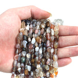 Natural Gravel 15"5*8mm Oval Shape Stone Beads Loose Beads For Jewelry Making DIY Necklace Bracelet Accessories