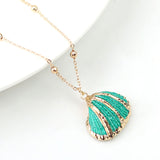 2022 Boho Conch Shell Necklace Shell Gold Shell Chain Necklace Women Seashell Choker Necklace Pendants Jewelry Bohemian Female
