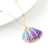 2022 Boho Conch Shell Necklace Shell Gold Shell Chain Necklace Women Seashell Choker Necklace Pendants Jewelry Bohemian Female